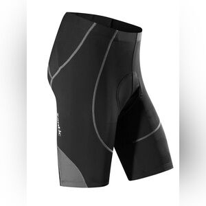 Santic Cycling Shorts Padded for Mens Bicycle Riding Black Gray XL